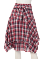 イレギュラーヘムスカート/サックス