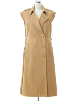 レースアップトレンチジレ/ネイビー