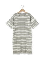 サイドスリットTシャツワンピース/ベージュ(052)