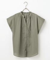 スキッパースモックブラウス