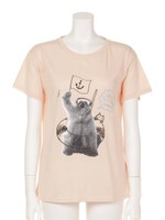 ビーチサイドベアTシャツ/サックス