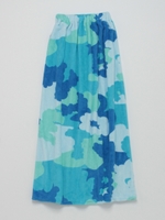 【BENETTON】迷彩風ふわもこ巻きタオル/ピンク