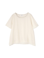 レーヨンリブジョーゼットプルオーバー/ホワイト(031)