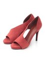 サイドオープントゥパンプス/RED