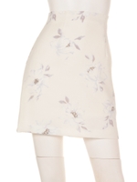 ブッチャー花柄タイトスカート/サックス