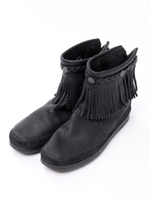 HI TOP BACK ZIP BOOT/ハイトップバックジップブーツ BLACK/BLACK