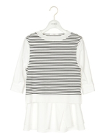 【emmi atelier】ニットシャツプルオーバー/OWHTxBLK