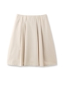 グログランタックフレアスカート/ライトベージュ(051)