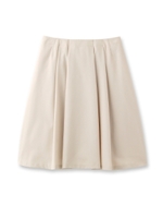 グログランタックフレアスカート/ライトベージュ(051)
