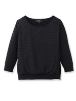 ジグザグ刺繍プルオーバー/ブルー系(094)