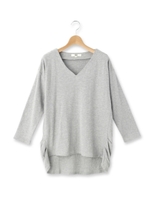 タックVネックプルオーバー/グレー(012)