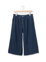 デニムガウチョパンツ/ネイビー(093)