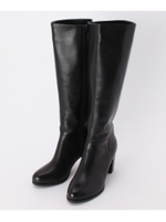 レザーロングブーツ/ブラック(019)