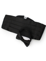 蝶タイ&カマーバンド/ブラック(019)