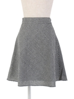 【F i.n.t】バックレースアップセミフレアースカート/MIX