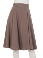 カラーフレアスカート/モカ