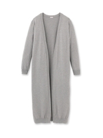 ノーボタンロング丈ニットカーディガン/ネイビー系(094)