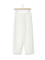 麻レーヨンワイドクロップドパンツ/オフホワイト(003)