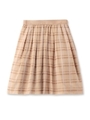 コットンチェックスカート/ライトベージュ(251)