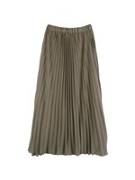 ロングプリーツマキシスカート/ベージュ
