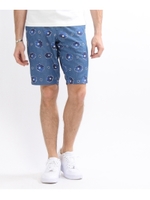 フラワーデニムプリント ショーツ/ネイビー(193)