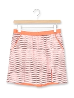 ミラノリブドットプリントスカート/ホワイト(601)