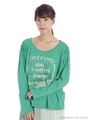 【OUTLET】ハーバープリントカットソー/グリーン