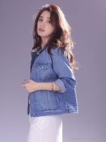 2WAYストレッチGジャン/ブルー