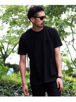 USAコットン ポケットTシャツ/ブラック(019)