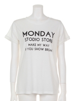 【Shelly island】ロゴプリントTシャツ/ホワイト