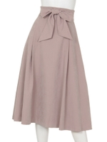 【美人百花10月号掲載】ウエストベルトピーチスカート◆/イエロー