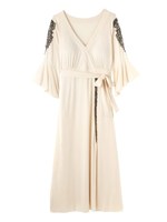 ＰＪ／カシュクールレーシィパデットドレス/クリーム