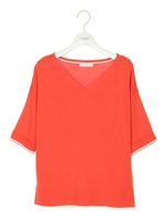 【emmi atelier】コットンシルクプルオーバー/ORG