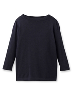 CCOL POTTERボートネックコットンハイゲージニット/ネイビー系(094)