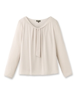 [L]シフォンボウタイブラウス/ホワイト(601)