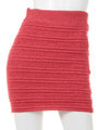 ボーダー編みニットスカート/PNK