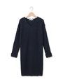 袖ケーブルニットワンピース/ネイビー(093)