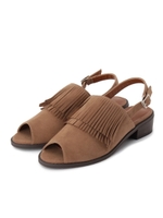 フリンジストラップサンダル/ブラック(019)