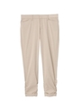 [L]ヘムシャーリングクロップドパンツ/ライトベージュ(051)