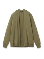 [S]コットンニットカーディガン/カーキ(027)