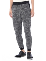 【AZUL by moussy】メランジ切替裾リブパンツ/C.GRY