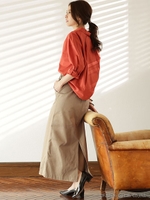 チノマキシスカート/ネイビー