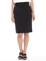 ベルト付タイトスカート/ブラック