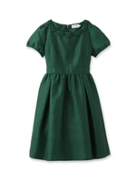 ポリエステルシャンタンワンピース/モスグリーン(024)