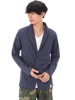 【AZUL by moussy】TC天竺ショールカラーカーデ/NVY