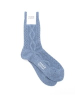 インディゴライクケーブルソックス/ブルー(092)