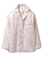 サテンモチーフプリントシャツ/OWHT