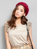 フェイクスエードフリルトップス/グレー