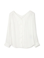 ビエラ両Vネックブラウス/ホワイト(030)