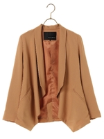 ・ドレープジャケット/キャメル